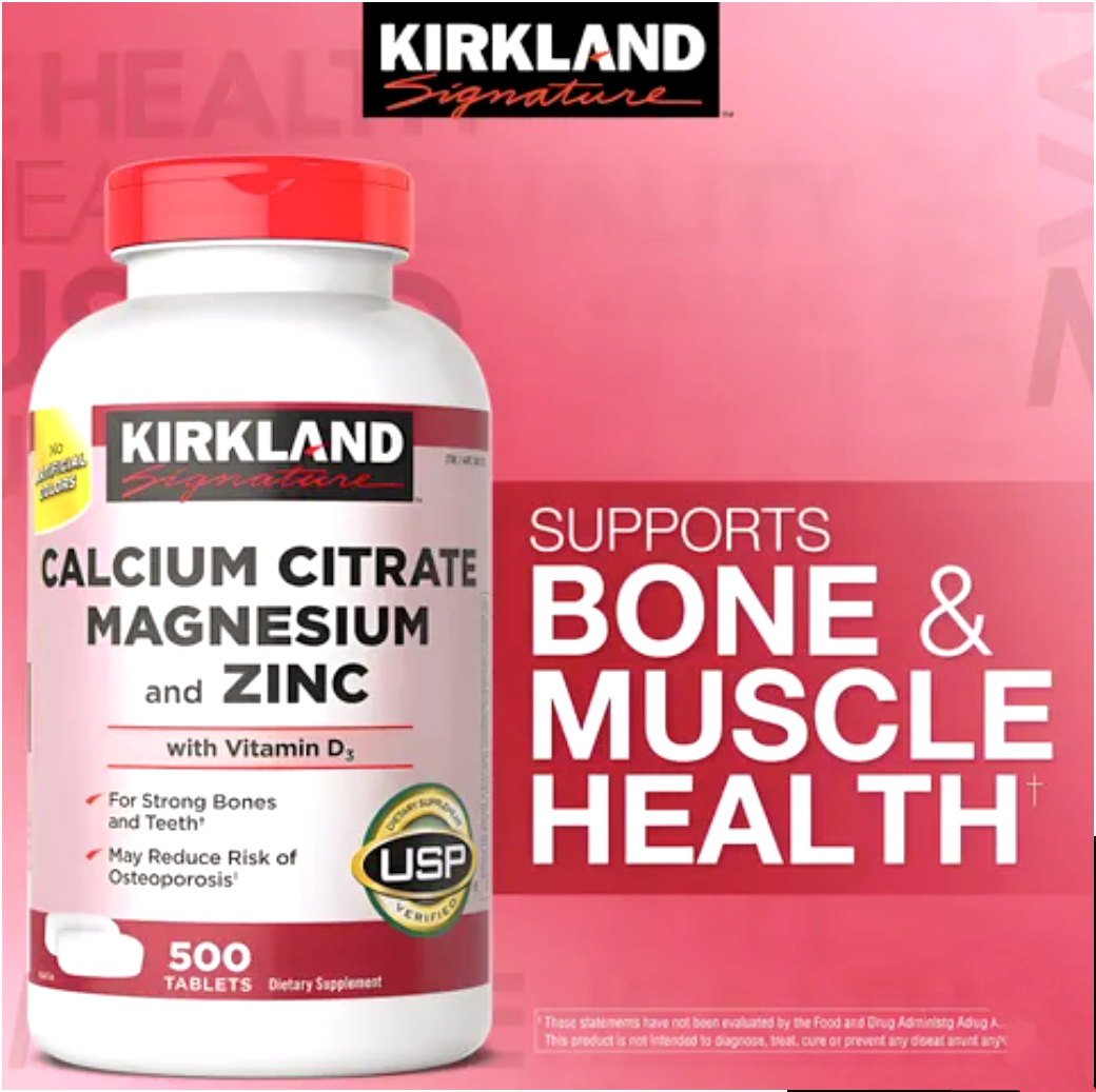کلسیم منیزیم، سیترات،زینک دی۳، کرکلند