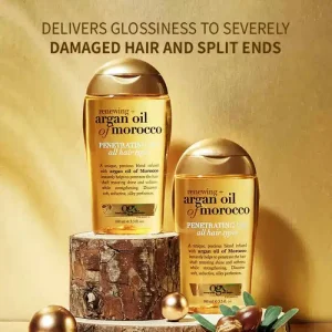 روغن آرگان مناسب موهای خشک او جی ایکس مراکشی اصل 100ml Ogx Extra Penetrating Oil Dry and Coarse Hair
