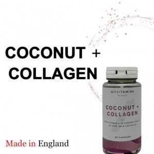 مکمل پوست و ناخن کوکنات کلاژن حاوی کلاژن و پودر نارگیل برای سلامت پوست COCONUT+COLLAGEN 180تایی