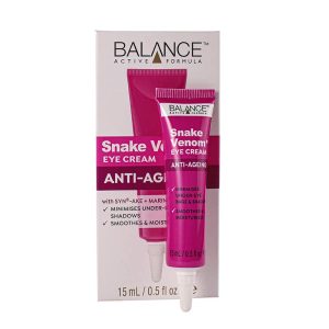 کرم دور چشم ضدپیری زهرمار بالانس اصل Balance Balance Snake Venom Anti Ageing Eye Cream 15ml