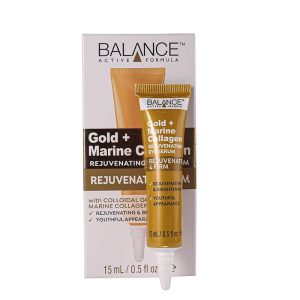 کرم دور چشم گلد کلاژن بالانس اصل انگلیس | ضد چروک و شفاف کننده قوی 15ml balance gold collagen rejuvenating eye serum