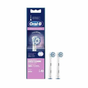 سری یدک مسواک برقی اورال-بی اصل بسته 2 عددی مدل Sensitive Clean