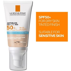 کرم ضد آفتاب آبرسان لاروش پوزای سری Anthelios مدل UV Mune 400 با +SPF50 رنگی مناسب پوست حساس اصل 50 میل
