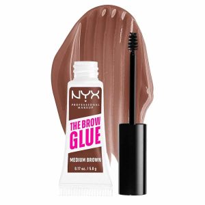 چسب ابروی نیکس اصل رنگ قهوه ای متوسط وزن 5 گرم