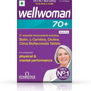 قرص ول وومن ویتابیوتیکس بانوان بالای 70 سال 30 عددی اصل | 70+ Vitabiotics WellWoman Original