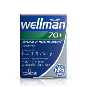 قرص ول من ویتابیوتیکس آقایان بالای 70 سال 30 عددی اصل | 70+ Vitabiotics Wellman Original