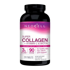 قرص سوپر کلاژن ویتامین c + بیوتین نئوسل اصل | NEOCELL 180/270/360 TABLETS