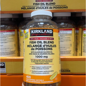 روغن ماهی ترکیبی blend کرکلند 1000 میلی گرم اصل |  Kirkland Signature Fish Oil Complex 400softgels