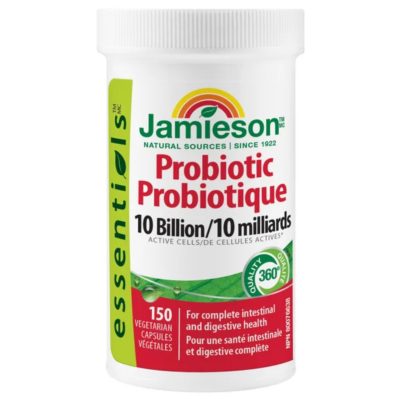 پروبیوتیک جیمسون 10 میلیارد | Jamieson Probiotic 10 Billion – 150 Vegetarian Capsules